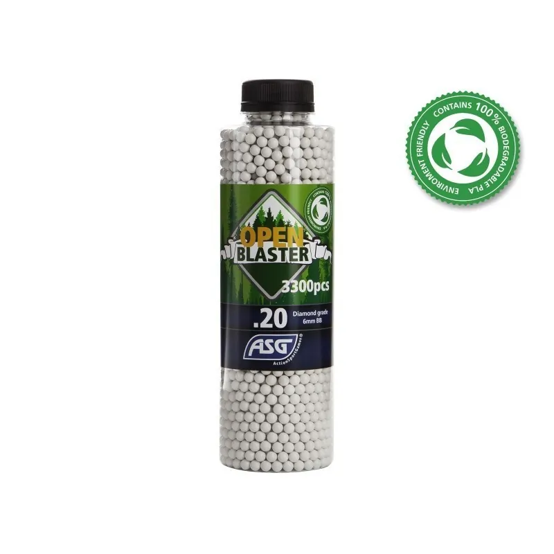ASG - Billes Biodégradables Open Blaster 0.20g X 3300 bbs ASG - Billes Biodégradables Open Blaster 0.20g X 3300 bbs