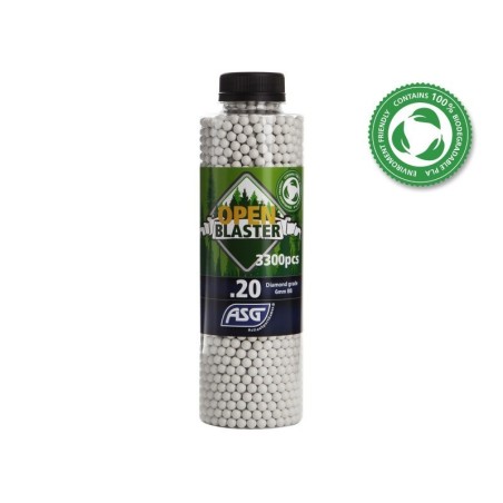 ASG Open Blaster 0,20g – Billes biodégradables haute précision airsoft
