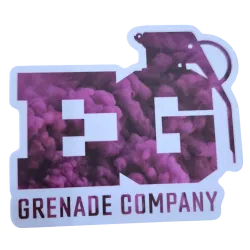 Sticker Enola Gaye Eg Grenade Rose/noir