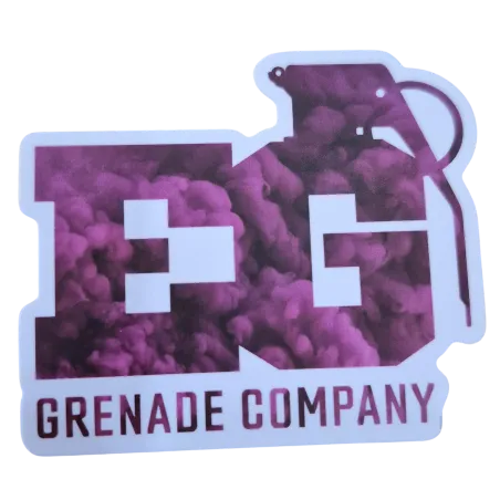 Sticker Enola Gaye Eg Grenade Rose/noir