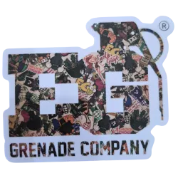 Sticker Enola Gaye Eg Grenade Multicolore