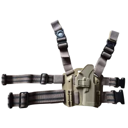 Occasion - Plaque de cuisse Tan avec holster glock - Tan