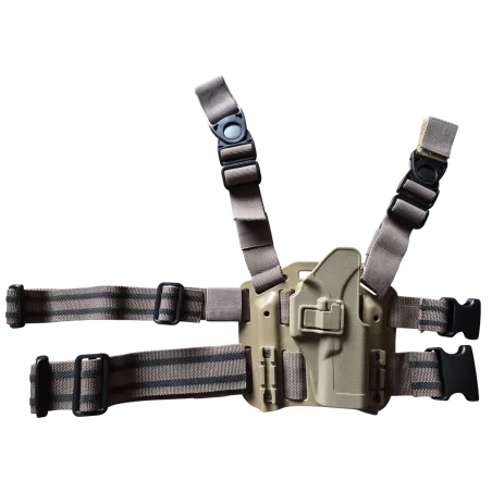 Occasion - Plaque de cuisse Tan avec holster glock - Tan