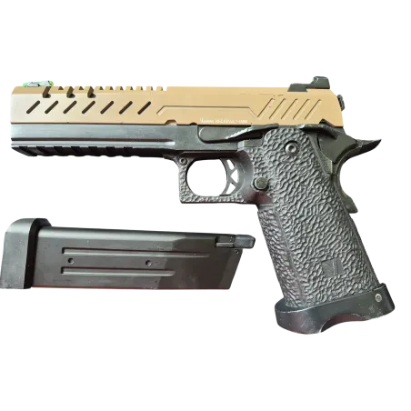 Occasion - Pistolet vorsk hi-capa 5.1 avec chargeur neuf - Tan et Noir