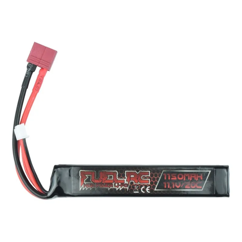 FUEL - Batterie LiPo 11.1V 1150mAh airsoft - connecteur T-Dean détail