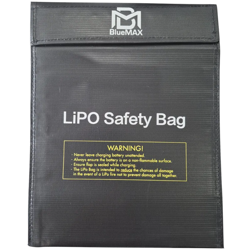 BlueMAX - Sac de transport pour batterie Li-Po - Noir