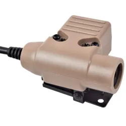 Wadsn PTT Kenwood Tan | Radio Airsoft Désert