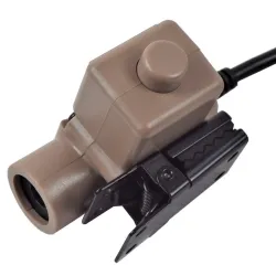 Wadsn PTT Kenwood Tan | Radio Airsoft Désert