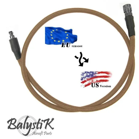 BALYSTIK ligne adaptateur HPA US EU Tan airsoft