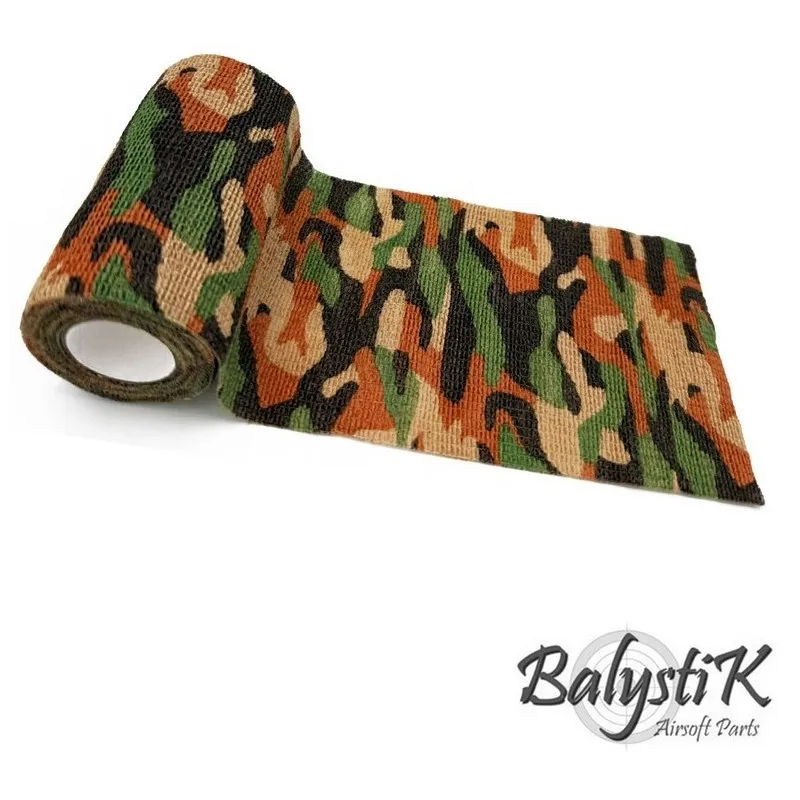 Balystik - Ruban de camouflage auto-adhésif 100 x 4500mm - Désert Marron Balystik - Ruban de camouflage auto-adhésif 100 x 4500mm - Désert Marron