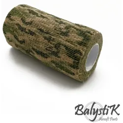 Balystik - Ruban de camouflage auto-adhésif 100 x 4500mm - Camouflage Prairie