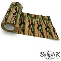 Rouleau ruban camouflage auto-adhésif Balystik Type Allemand 100mm - vue de face