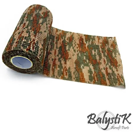Rouleau ruban camouflage auto-adhésif Balystik Camouflage ACU 100mm - vue de face