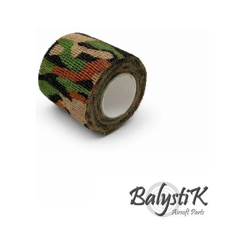 Balystik - Ruban de camouflage auto-adhésif 50 x 4500mm - Désert Marron Balystik - Ruban de camouflage auto-adhésif 50 x 4500mm - Désert Marron