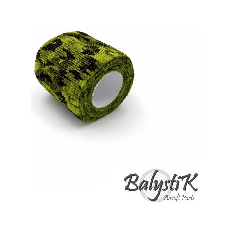 Balystik - Ruban de camouflage auto-adhésif 50 x 4500mm - Vert Uni Balystik - Ruban de camouflage auto-adhésif 50 x 4500mm - Vert Uni