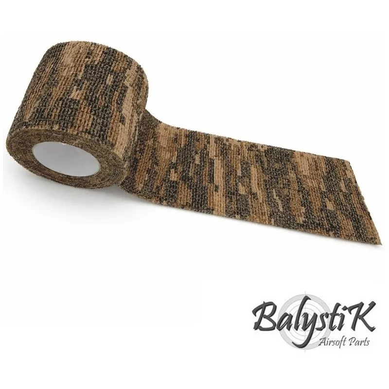 Balystik - Ruban de camouflage auto-adhésif 50 x 4500mm - Camouflage Forêt
