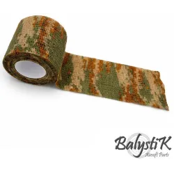 Rouleau ruban camouflage auto-adhésif Balystik Camouflage ACU 50mm - vue de face