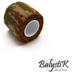 Motif Camouflage ACU du ruban Balystik 50mm - pixels digitaux gris et vert pâle