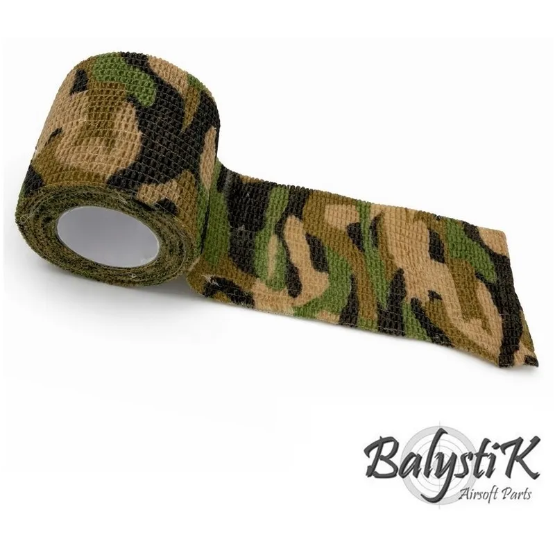 Balystik - Ruban de camouflage auto-adhésif 50 x 4500mm - Camouflage Marécage Balystik - Ruban de camouflage auto-adhésif 50 x 4500mm - Camouflage Marécage
