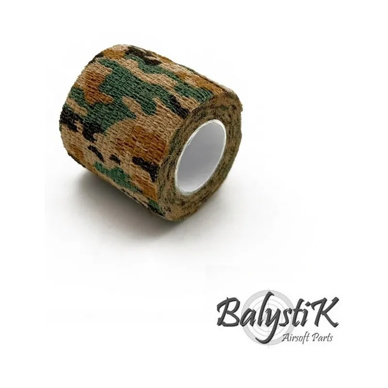 Balystik - Ruban de camouflage auto-adhésif 50 x 4500mm - Mountain Balystik - Ruban de camouflage auto-adhésif 50 x 4500mm - Mountain