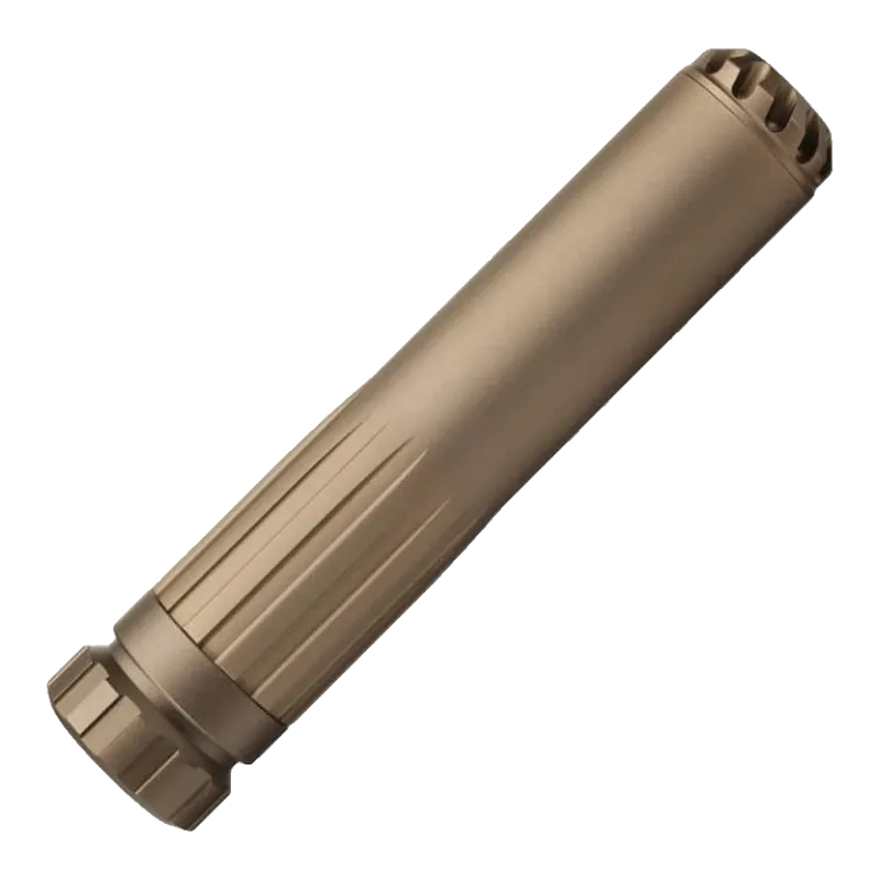 Silencieux Action Army DDW FDE pour AAP-01, vue en diagonale des rainures
