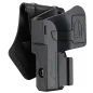 AMOMAX - Holster Rot360 Universel Pour Pistolet Avec Rail - Noir