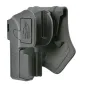 AMOMAX - Holster Rot360 Universel Pour Pistolet Avec Rail - Noir