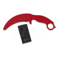 K25 - Couteau D'entraînement De Type Karambit - Rouge