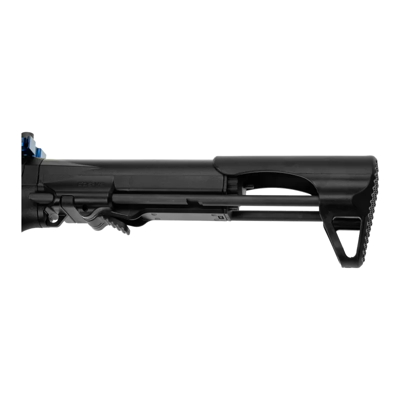 G&G ARP 9 Sky, détail de la crosse rétractable GOS-V5 et du tube de crosse