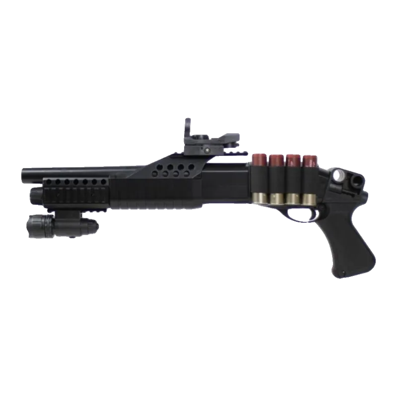 AGM - Fusil à pompe spring M180 A2 avec lampe et viseur - Noir