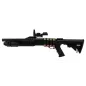 AGM - Fusil a pompe spring M180 A2 crosse longue avec lampe et viseur - Noir