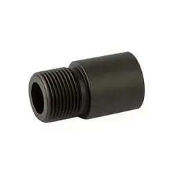 Adaptateur filetage SRC CW vers CCW 14mm métal noir pour silencieux airsoft