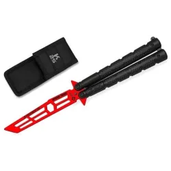 K25 Couteau Papillon d'Entraînement Rouge Balisong | ZN-Airsoft