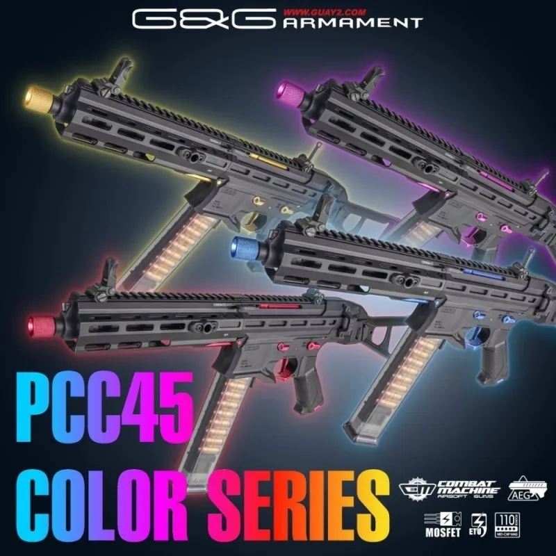 Visuel G&G Armament de la gamme PCC45 Color Series