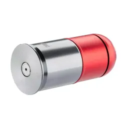 Nuprol - Grenade M203 40mm à Gaz 96 BBs - Rouge/Gris - vue latérale - ZN-Airsoft