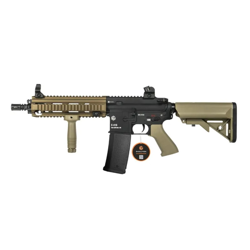 Evolution International - Réplique AEG E-416 DEVGRU BB - Tan et Noir