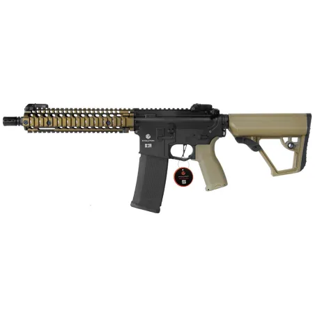 Evolution International - Réplique AEG Recon MK18 Mod 1 10.8" BB - Noir et Tan