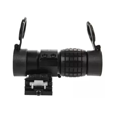 TACTICAL OPS - 3X magnifier pour red dot avec système de bascule - Noir