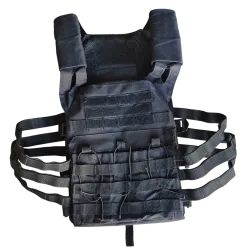 Occasion - Gilet tactique avec 3 portes chargeurs M4 - Noir