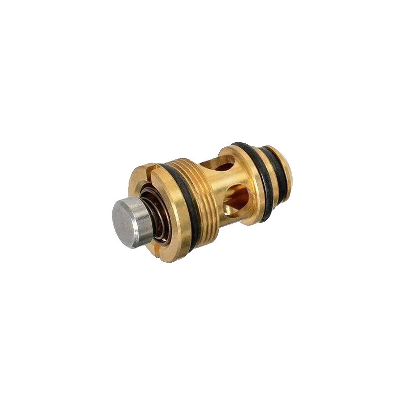 Valve de percussion gaz KJ Works série M9, vue de trois quarts, pointeau et ressort