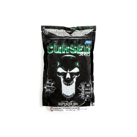 ASG - Billes Blanche plastique Cursed Series 0.25g X 4000 bbs