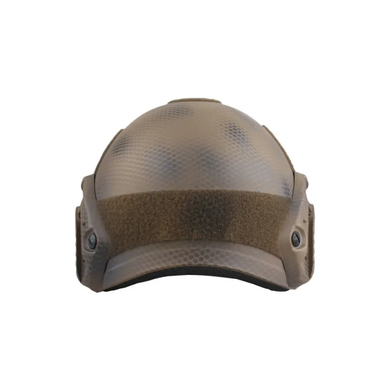 Casque Fast Emerson Gear désert, vue arrière avec bande velcro