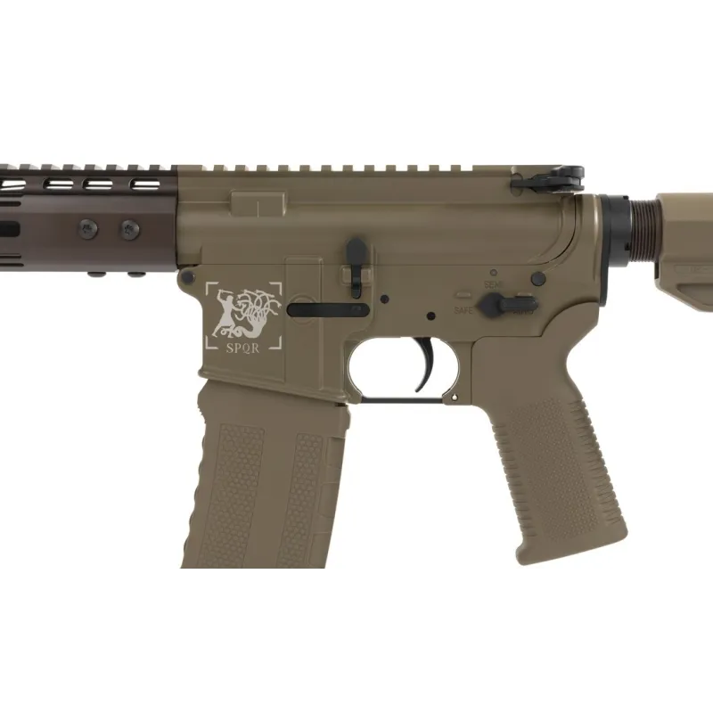 Réplique GBBR Secutor Centurion II tan, carcasse avec logo SPQR et poignée