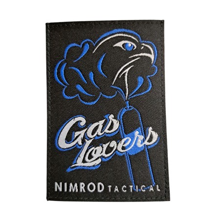 NIMROD TACTICAL - Patch Gas Lovers Bleu Et Noir