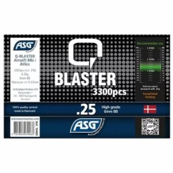 ASG - Billes Blanche Q Blaster 0.25g Vente au poids remplissez votre bouteille