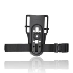 Fixation Holster Port Bas CYTAC Noir | Plaque Cuisse Tactique | Airsoft Modulable