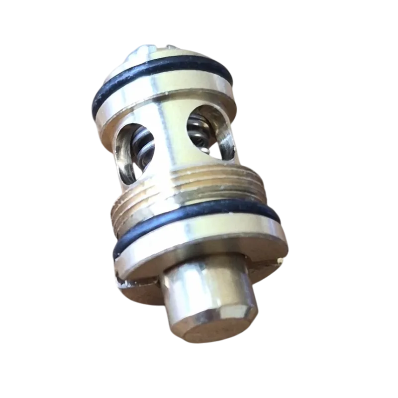 Valve de percussion CO2 ASG Combat Master, vue inclinée, tête et fenêtres du ressort