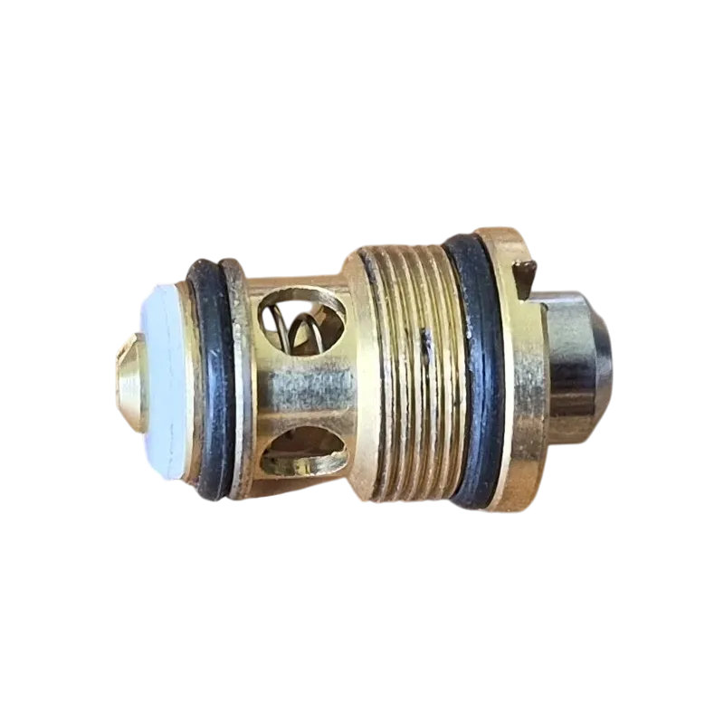 Valve de percussion CO2 Poseidon, profil inversé avec ressort visible dans les lumières