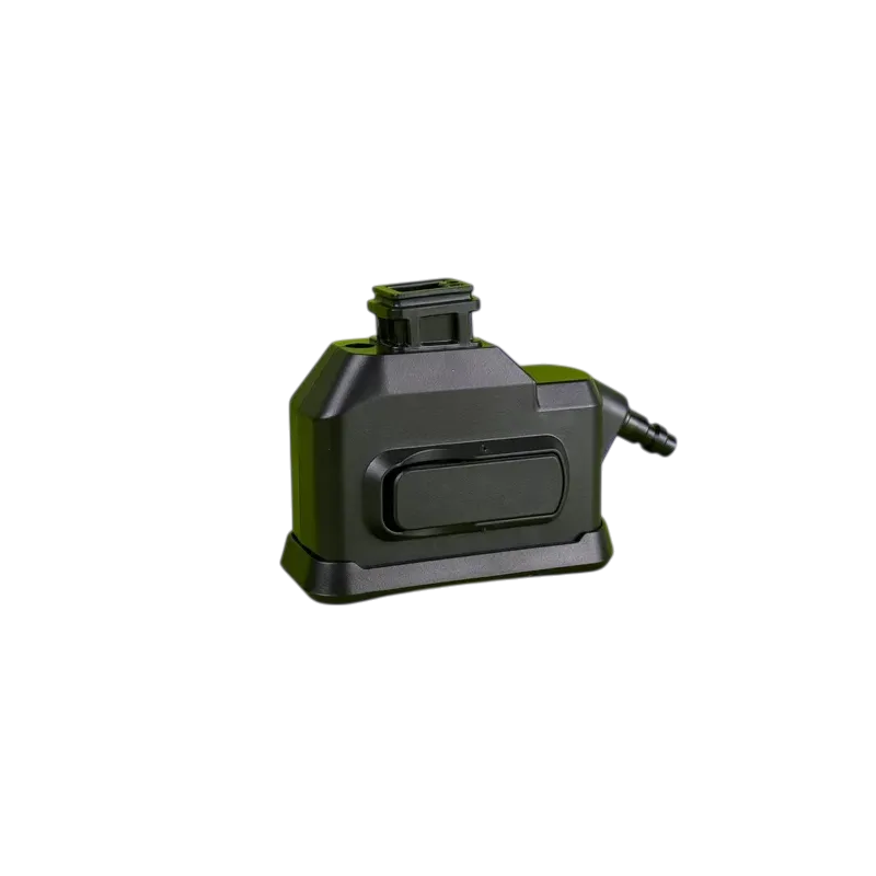 Adaptateur HPA Airtac noir pour Hi-Capa et SSP seul, vue de face avec raccord