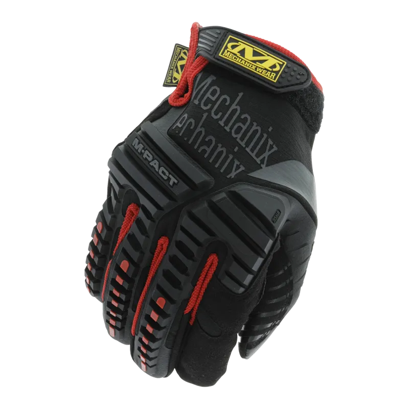 MECHANIX WEAR - Gants Tactiques Taille 12/XXL Résistant aux impacts M-Pact - Noir et Rouge